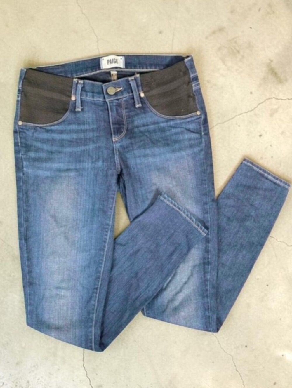 PAIGE | Maternity Verdugo Skinny Ankle Denim Jeans -Waist 26